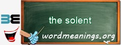 WordMeaning blackboard for the solent